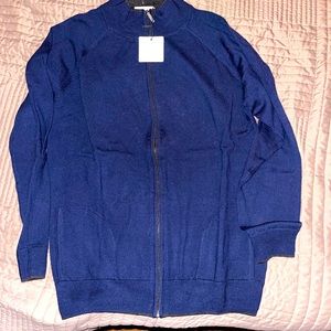 Men’s large merino wool full zip cardigan